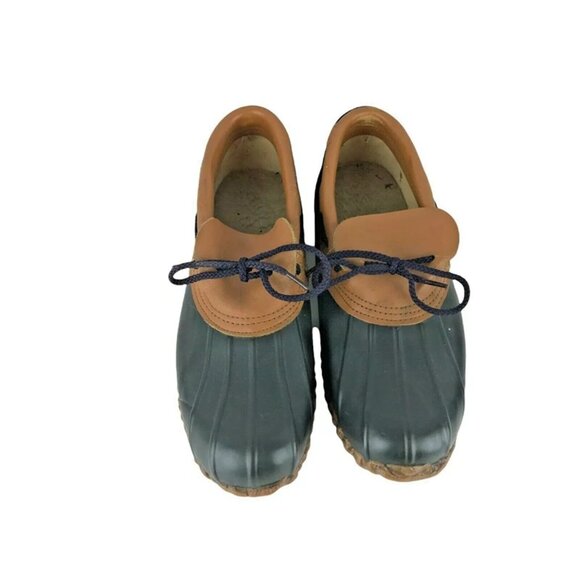 Sporto Womens Brown Blue Leather Lace Up‎ Low Top Casual Duck Shoes Size US 9 - Picture 2 of 9
